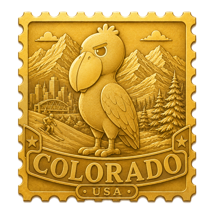 Golden Colorado stamp