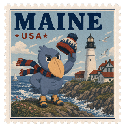 Maine stamp
